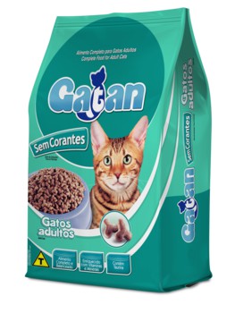 Ração Gatan sem Corantes para Gatos Adultos - 15Kg