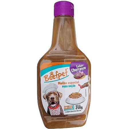 Molho para Ração de Cachorro-  Dog Beef Churrasco 250gr