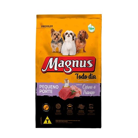 RAÇÃO TODO DIA SABOR CARNE/FRANGO - PEQUENO PORTE- SACO 10.1KG - MAGNUS