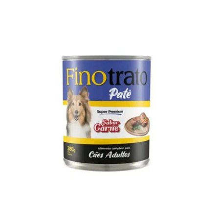 FINOTRATO PATE CÃES ADULTO CARNE LATA 280GR