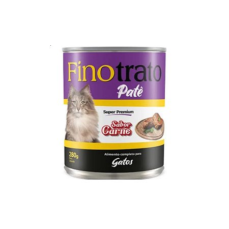 FINOTRATO PATE GATOS CARNE LATA 280G