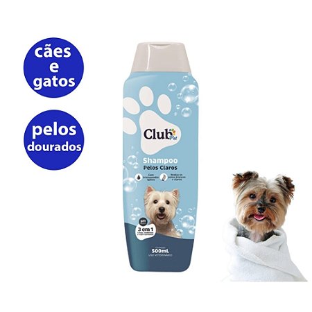 SHAMPOO PELOS CLAROS - FRASCO 500 ML - CLUB