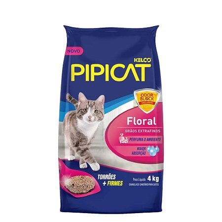 AREIA PIPICAT FLORAL - PACOTE 4 KILOS
