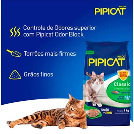 AREIA PIPICAT CLASSIC - PACOTE 4 KILOS