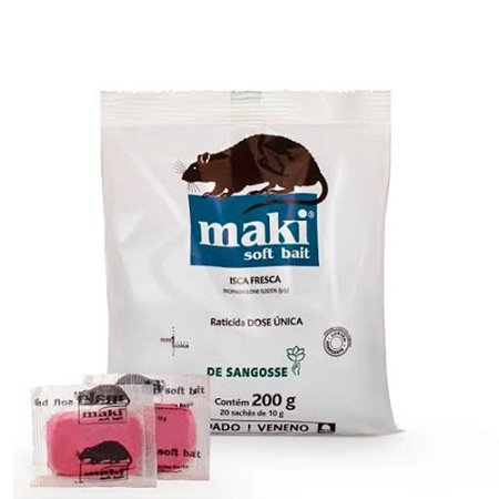 RATICIDA 200GR - MAKI SOFT BAIT