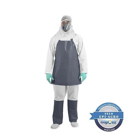 CONJUNTO APLIC. AGROTOXICO SAYRO TIPO I - CINZA - TAM.EXTRA G