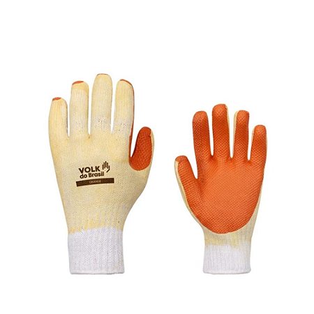 LUVA ORANGE MALHA BANHADA PREVILIN TAM. 8 - VOLK