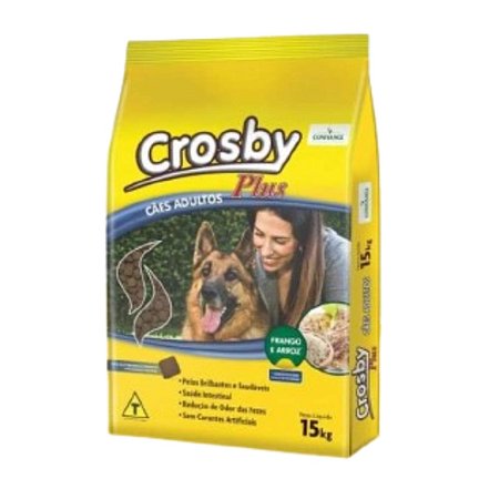 RAÇAO CÃES CROSBY ADULTO - SACO 15 KILOS