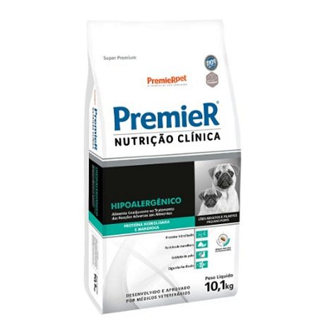 RAÇÃO PREMIER NUTRIÇÃO CLÍNICA  HIPOALERGÊNICO PARA CÃES  ADULTO PEQUENO PORTE-10.1KG