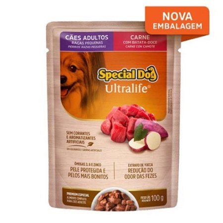 SACHE SPECIAL DOG ADULTO RAÇAS PEQUENAS CARNE - 100G