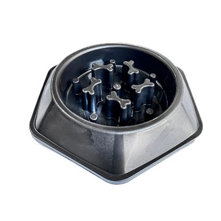 COMEDOURO EDUCATIVO PRETO-600ML