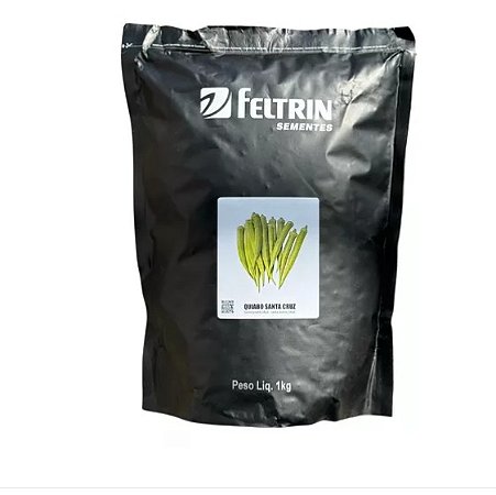 SEMENTE QUIABO SANTA CRUZ 47 PACOTE 1 KG - FELTRIN