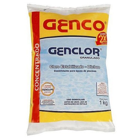 GENCLOR GRANULADO CLORO ESTABILIZADO 1KG – GENCO