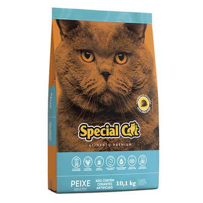 Ração Special Cat Peixe - 10,1Kg Gatos Adultos