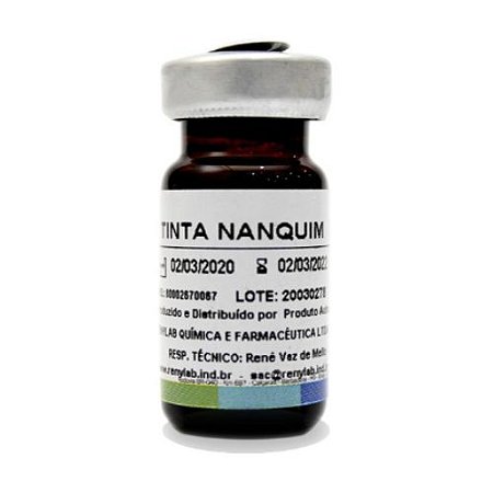 Tinta Nanquim 6mL Unidade - Renylab