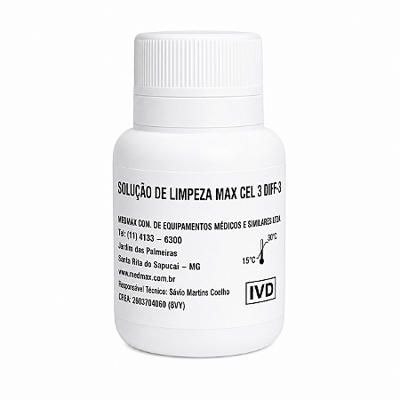 Solução de Limpeza MaxCel 3 Diff 50mL Medmax