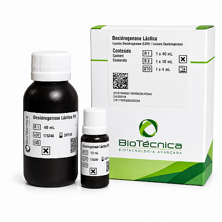 LDH Biotécnica 50mL Método Cinético UV (Estabilidade de 30 dias)