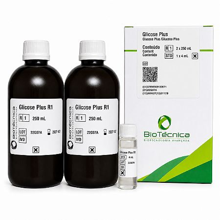 Glicose Plus Biotécnica 2x250mL GOD-PAP (Pronto para Uso)