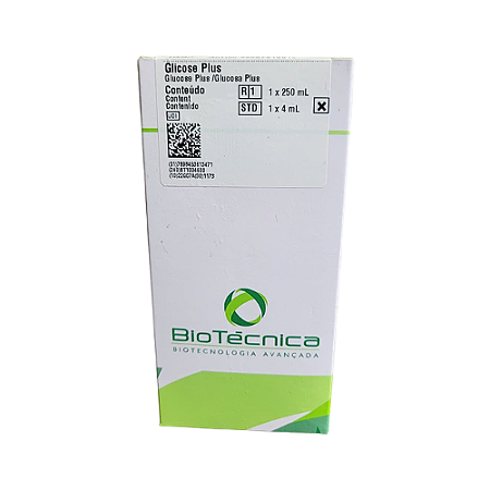 Glicose Plus Biotécnica 1x250mL - Reagente de Alta Precisão (GOD-PAP)