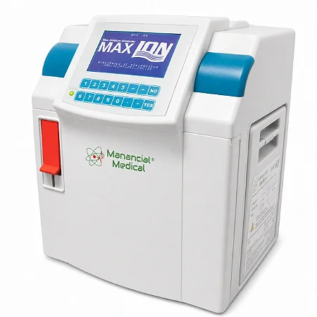 Analisador de Eletrólitos Max Ion 5 Parâmetros Na K Cl Ca pH Tecnologia ISE