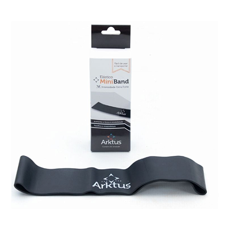 Exercitador Elástico Mini Band, Extra Forte - Arktus