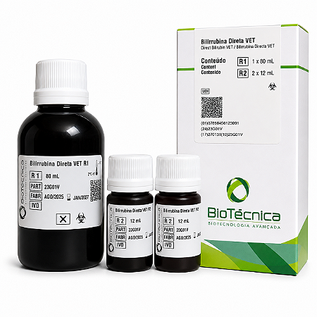 Bilirrubina Direta Veterinária Biotécnica 1x104mL – Método DCA