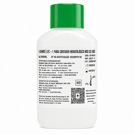 Lisante Hematológico LYC-1 Medmax para MaxCel 500D – 200 mL