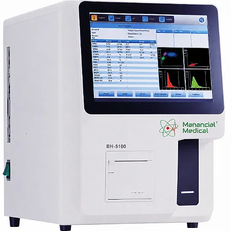 Analisador Hematológico URIT BH-5100 5 Partes com Reticulócitos 60 Testes/Hora