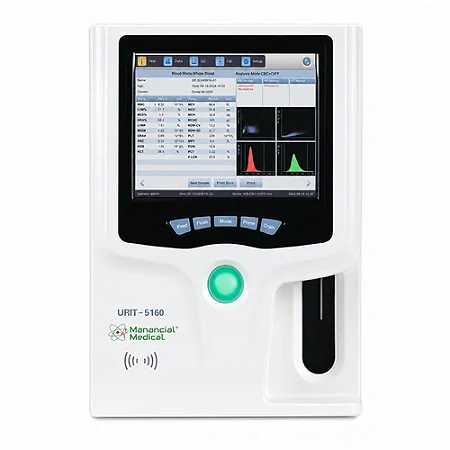 Analisador Hematológico URIT 5160 5 Partes Diferencial Laser 60 Testes/Hora