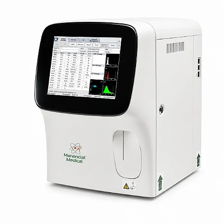 Analisador Hematológico MaxCel 500D Semiautomático 5 Partes - 60 Amostras/Hora
