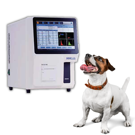 Analisador Hematológico 5 Partes - possui RETICULÓCITOS - BH-5100 VET Semiautomático - URIT