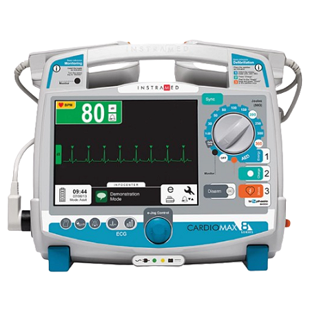 Cardioversor Cardiomax (ECG 7D + Marca-Passo, DEA e Impressora) Instramed