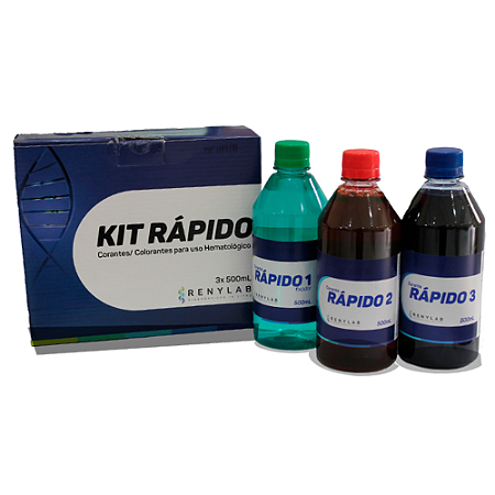 Kit Corante Rápido (Panótico) 3x500mL Renylab
