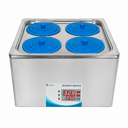 Banho Maria Digital 12 Litros 4 Bocas Inox 304 Global Trade 220V