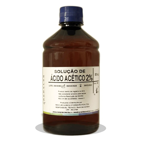 Ácido Acético 2% 1000mL Unidade - Renylab