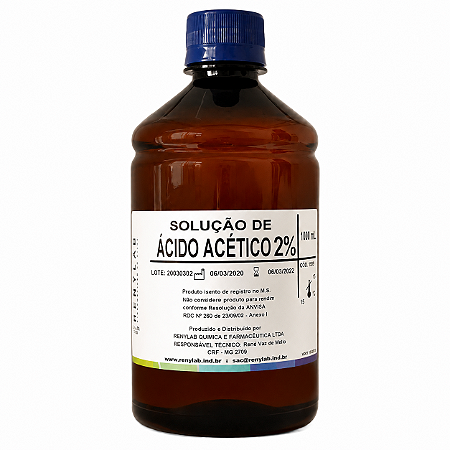 Ácido Acético 2% para Cromoendoscopia Renylab 1000mL