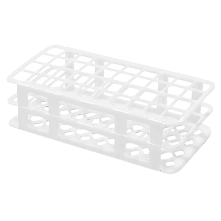 Estante para 40 Tubos de 20mm Branca Autoclavável WD2040