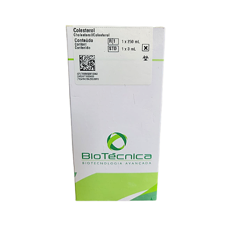 Kit Colesterol Biotécnica 1x250mL - Método Enzimático Trinder