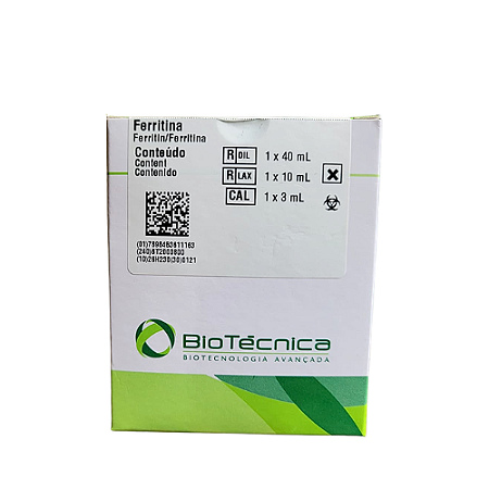 Kit Ferritina Biotécnica 50mL - Método Imunoturbidimétrico