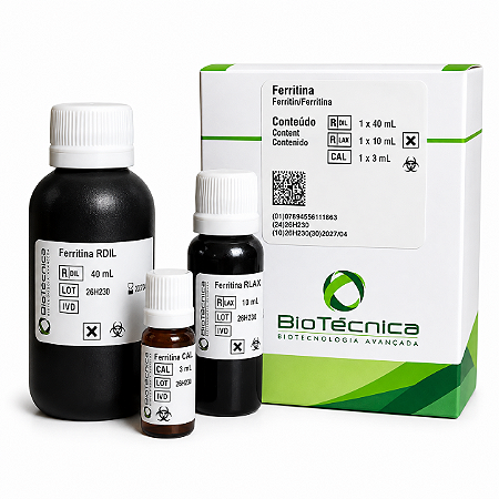 Ferritina Biotécnica 50mL Imunoturbidimétrico (Inclui Calibrador)