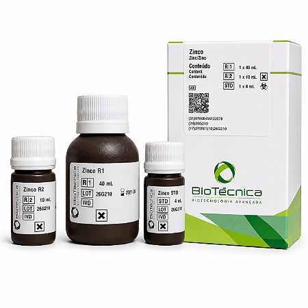 Zinco Biotécnica 50mL Método Colorimétrico (Alta Estabilidade Onboard)
