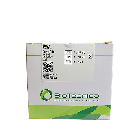 Kit Zinco Biotécnica 50mL - Método Colorimétrico