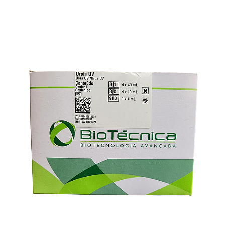 Kit Ureia UV Biotécnica 4x50mL - Método Enzimático UV