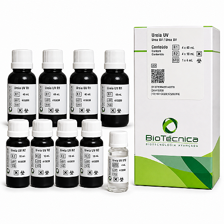 Ureia UV Biotécnica 4x50mL Método Enzimático (Alta Estabilidade)