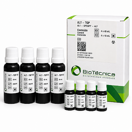 ALT - TGP Biotécnica 4x50mL Método Cinético UV (Alta Estabilidade)