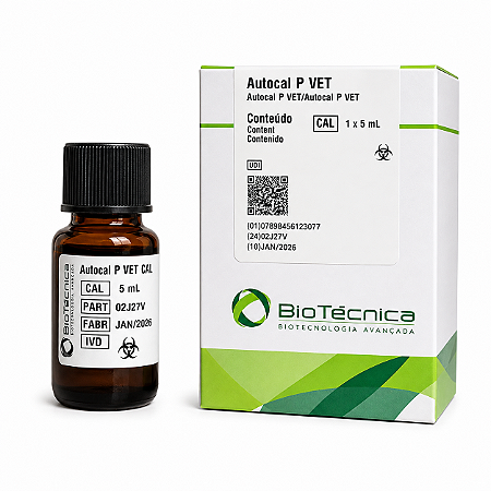 Calibrador Bioquímico Autocal P Veterinário Biotécnica 5mL