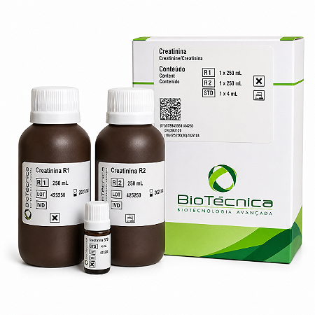 Creatinina Biotécnica 500mL Método Picrato (Temperatura Ambiente)