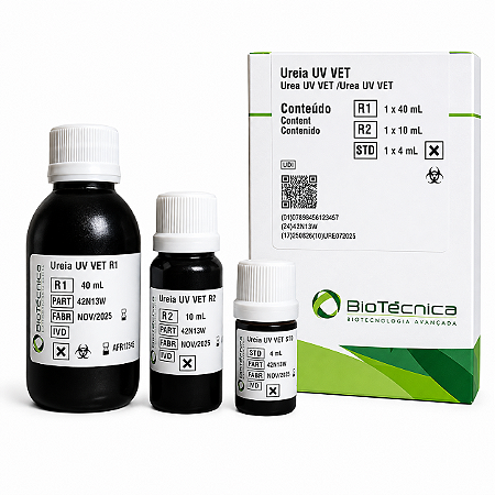 Ureia UV Veterinária Biotécnica 50mL – Método Enzimático Cinético
