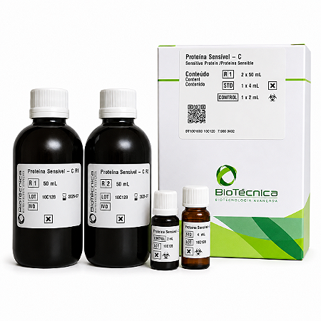 Proteína Sensível C Biotécnica 2x50mL (Urina e LCR - Pirogalol)