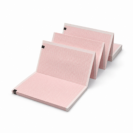 Papel ECG para Mindray BeneHeart R12 e Edan SE-1200 – 210x297mm A4 Bloco Z 150 Folhas